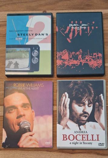Muziek dvd's (o.a. Robbie Williams) beschikbaar voor biedingen