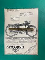 Motobécane Motorcycle Advertentie 1937 FRA (Origineel), Verzamelen, Tijdschriften, Kranten en Knipsels, Knipsel(s), Ophalen of Verzenden