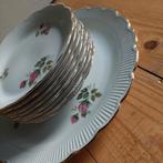 Lucky Vintage Chodziez gebaksstel met rozenmotief, Antiek en Kunst, Ophalen of Verzenden