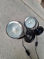 2x industriele wandlampen/nachtlampjes, Ophalen of Verzenden, Gebruikt