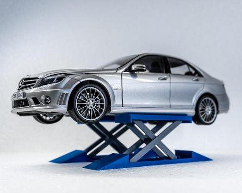1:18 miniatuur poetsbrug hefbrug autobrug blauwgrijs diorama, Hobby en Vrije tijd, Modelauto's | 1:18, Nieuw, Auto, Overige merken