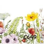 Servetten decoupage/bullet journal * veldbloemen C649, Verzenden, Nieuw, Materiaal