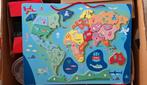 Wereldkaart Puzzel magnetisch, 2 tot 4 jaar, Gebruikt, Van hout, Meer dan 50 stukjes