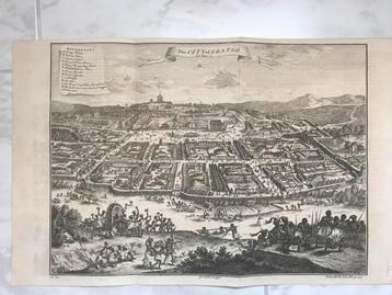 The CITY of Loango, Olfert Dapper, 1686, beeld 33x24cm.,mooi beschikbaar voor biedingen