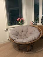 Papasan Stoel - Rotan - 110cm, Huis en Inrichting, Fauteuils, Ophalen, Gebruikt, Riet of Rotan, 100 tot 125 cm