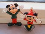Twee leuke Disney ornamenten Mickey Mouse schaatser, Verzenden, Mickey Mouse, Zo goed als nieuw, Beeldje of Figuurtje