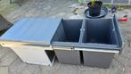 Inbouw prullenbak, Ophalen, Kunststof, 40 liter of meer, Zo goed als nieuw