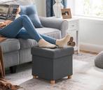 Voetenbankje / Poef  kleur 1 groene en1 grijze, Huis en Inrichting, Minder dan 50 cm, Vierkant, Nieuw, Minder dan 50 cm