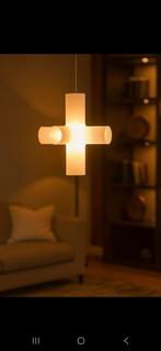 7x Crosslight kunststof wit vintage hanglamp Merk Dark, Huis en Inrichting, Lampen | Hanglampen, Ophalen, Kunststof, Gebruikt