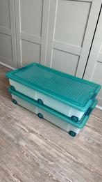 Plastic opbergvakken op wieltjes, Doe-het-zelf en Verbouw, Kratten en Dozen, Ophalen, Minder dan 40 cm, Bak of Kist, Minder dan 35 cm