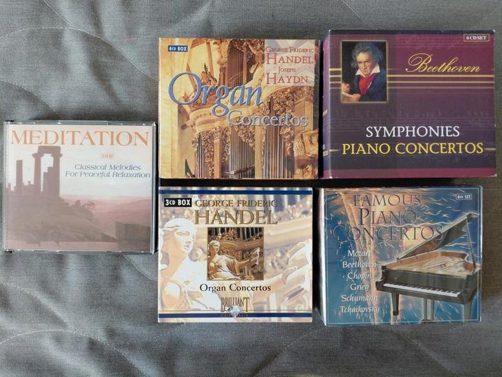 Beethoven 6cd set, Mozart, Chopin, Grieg, Tchaikovsky, enz, Cd's en Dvd's, Cd's | Klassiek, Zo goed als nieuw, Overige typen, Classicisme
