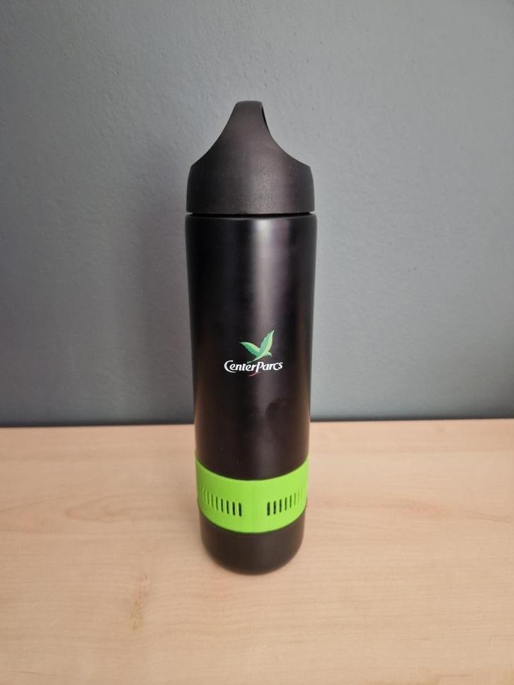 Thermosfles met muziekbox van Center Parcs met het oude logo, Verzamelen, Overige Verzamelen, Nieuw, Verzenden