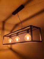 Plafondlamp industrieel zwart, Huis en Inrichting, Lampen | Plafondlampen, Ophalen, Zo goed als nieuw, Metaal, Industrieel