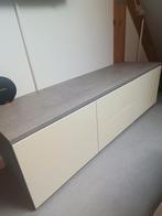 Jysk TV Meubel Betonlook - Vergeelde Deurtjes, Huis en Inrichting, Ophalen