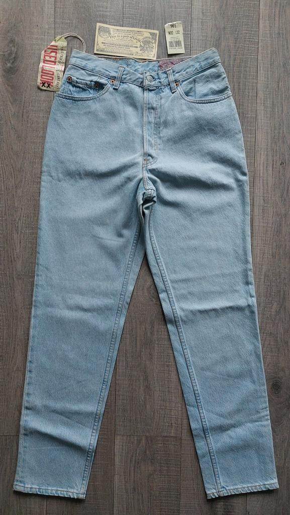 Vintage 90s Levis 901 jeans 32 NEW, Kleding | Dames, Spijkerbroeken en Jeans, Nieuw, W30 - W32 (confectie 38/40), Blauw, Ophalen of Verzenden