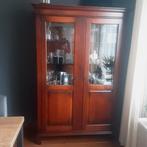 Vitrinekast van kersenhout, Huis en Inrichting, Kasten | Vitrinekasten, Ophalen, 100 tot 150 cm, Zo goed als nieuw, Kersenhout