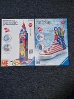 2 Puzzles Ravensburger 3D,Minions,1x gepuzzeld,zgan,kompleet, Ophalen of Verzenden, Meer dan 50 stukjes, Zo goed als nieuw, 6 jaar of ouder