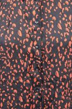 Blouse zwart/ roest Paprika mt 1 (44) Vaste prijs, Kleding | Dames, Blouses en Tunieken, Zwart, Maat 42/44 (L), Ophalen of Verzenden