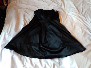 s. mooie zwarte strapless jurk van SOHO mt XL