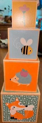 Speelgoed blokken toren unisex HOUT, Kinderen en Baby's, Speelgoed | Houten speelgoed, Ophalen of Verzenden, Zo goed als nieuw