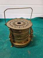 theelicht houder warmhoud plaat  messing daaldrop kmd tiel, Ophalen of Verzenden, 'T Olde Gre-j, Info@toldegrej.nl, Endepoelstraat 20f Didam