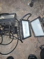 2 Bouwlampen - Werking Onbekend, Zonder Snoer, Ophalen of Verzenden, Gebruikt, Lamp met armatuur