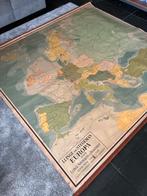 Grote (oude) landkaart Europa, Antiek en Kunst, Ophalen, Aardrijkskunde