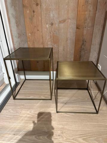 Metalen Bijzettafeltjes - Set van 2 beschikbaar voor biedingen