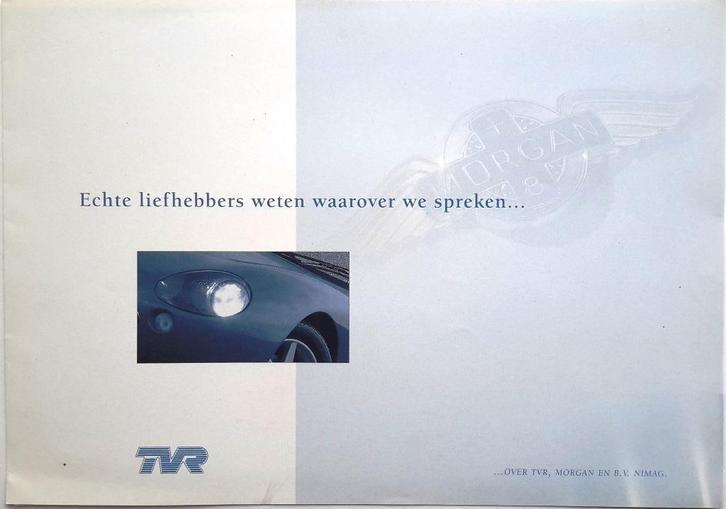 Brochure / folder TVR & Morgan, Auto diversen, Handleidingen en Instructieboekjes, Ophalen of Verzenden
