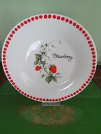 2 bordjes Jet ter Steege Strawberry ontbijtborden aardbeien, Ophalen of Verzenden, Zo goed als nieuw, Bord(en), Overige stijlen