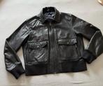Hugo Boss  heren leren Bomberjack maat 54 zwart, Motoren, Kleding | Motorkleding, Ophalen of Verzenden, Tweedehands, Heren, Jas | leer