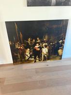 Groot canvas schilderij De Nachtwacht te koop, Huis en Inrichting, Ophalen of Verzenden, 125 cm of meer, Schilderij, 75 cm of meer