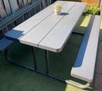 picknicktafel/bank kunststof(ingeklapt ong 185x145), Ophalen, Gebruikt, Rechthoekig, Overige materialen