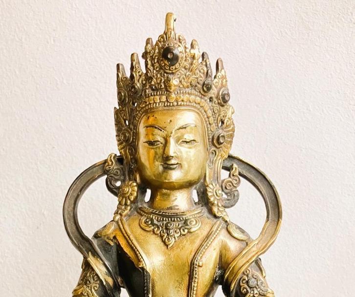 Tibet, Boeddha Amitayus antiek, Antiek en Kunst, Kunst | Niet-Westerse kunst, Ophalen of Verzenden
