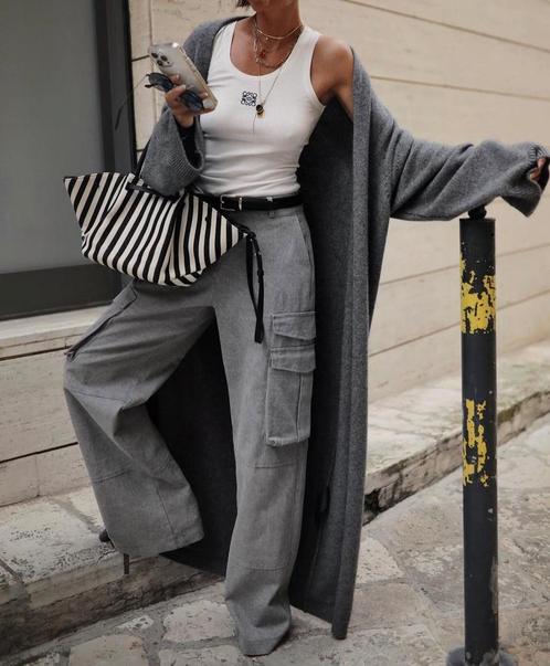 Source Unknown, Kleding | Dames, Broeken en Pantalons, Zo goed als nieuw, Grijs, Lang, Verzenden