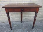 Antiek tafeltje gangtafel sidetable tafel met lade, Antiek en Kunst, Ophalen