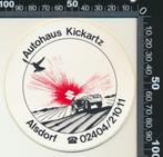 Sticker: Autohaus Kickartz - Suzuki - Alsdorf, Ophalen of Verzenden, Zo goed als nieuw, Auto of Motor