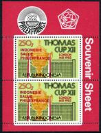Indonesie blok 1115-pf - Thomas Cup Badminton, Postzegels en Munten, Postzegels | Azië, Zuidoost-Azië, Verzenden, Postfris