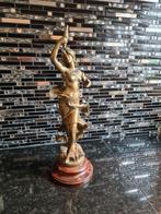 Antieke Auguste Moreau Marguerite Bronzen Beeld is 50 centim, Antiek en Kunst, Ophalen of Verzenden