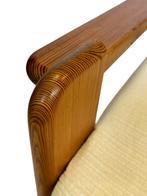 Vintage bank tweezits grenenhout jaren 70 minimalist design, Hout, Gebruikt, Vintage, Tweepersoons