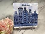 Delfts blauw grachtenhuisjes servetten Amsterdam nr 704A, Ophalen of Verzenden, Nieuw, Materiaal