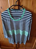 Truitje Gerry Weber XL wit zwart grasgroen streep, Wit, Maat 42/44 (L), Ophalen of Verzenden, Zo goed als nieuw