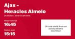 Ajax - Heracles 2 tickets naast elkaar, Tickets en Kaartjes, Twee personen, Augustus