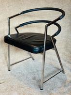 Italiaanse design stoel, Huis en Inrichting, Stoelen, Design, Gebruikt, Ophalen of Verzenden, Metaal