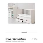 IKEA STUVA - 3-in-1 van babybed tot peuterbed mét 2 lades, Kinderen en Baby's, Kinderkamer | Bedden, Ophalen of Verzenden, Gebruikt
