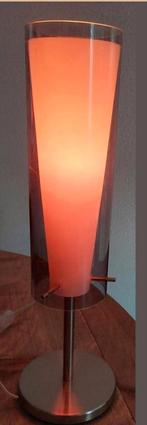 Tafellamp incl. Lampje, Ophalen, Zo goed als nieuw, Glas