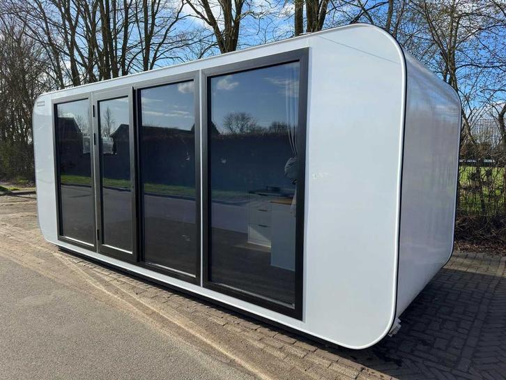2025 Stahlworks Eco 6000 B Wit Tiny house / Atelier / Kantoo, Zakelijke goederen, Machines en Bouw | Keten en Containers