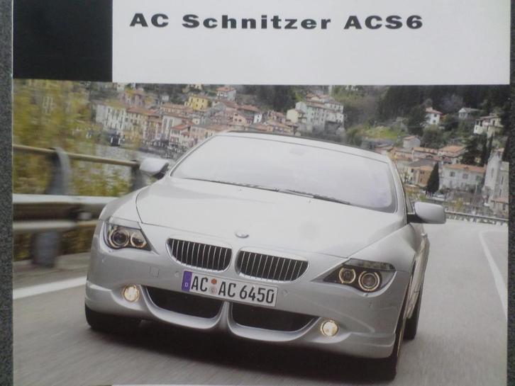 BMW Serie ACS6 6 by AC Schnitzer, Boeken, Auto's | Folders en Tijdschriften, Zo goed als nieuw, BMW, Ophalen of Verzenden