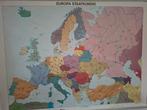 (6) Wandkaart Europa staatkundig. Moderne kaart., Antiek en Kunst, Ophalen of Verzenden, Aardrijkskunde