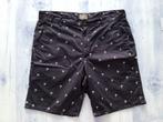 H&M Donkerblauwe korte broek met palmbomen, Ophalen of Verzenden, Zo goed als nieuw, H&M, Maat 48/50 (M)